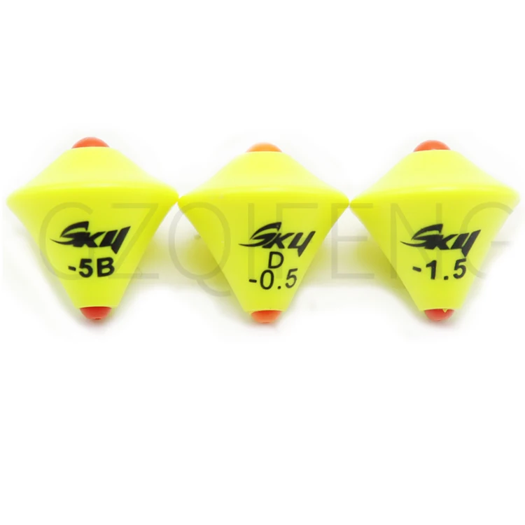 

Multi-shape Different Environment Yellow Hard ABS Fishing Spring Float Bobber Fishing Tackles