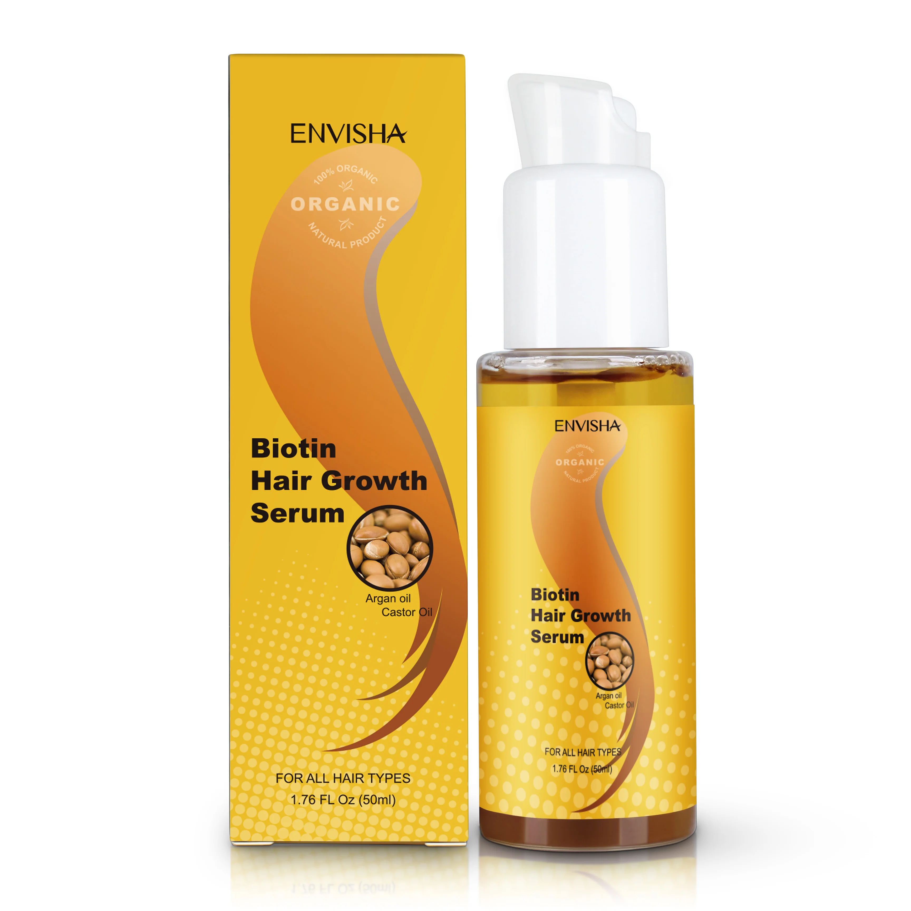 

Envisha Hair Regrowth Private Label Hair Serum Oil Nourishing Scalp Hair Growth Spray Treatment 50ml