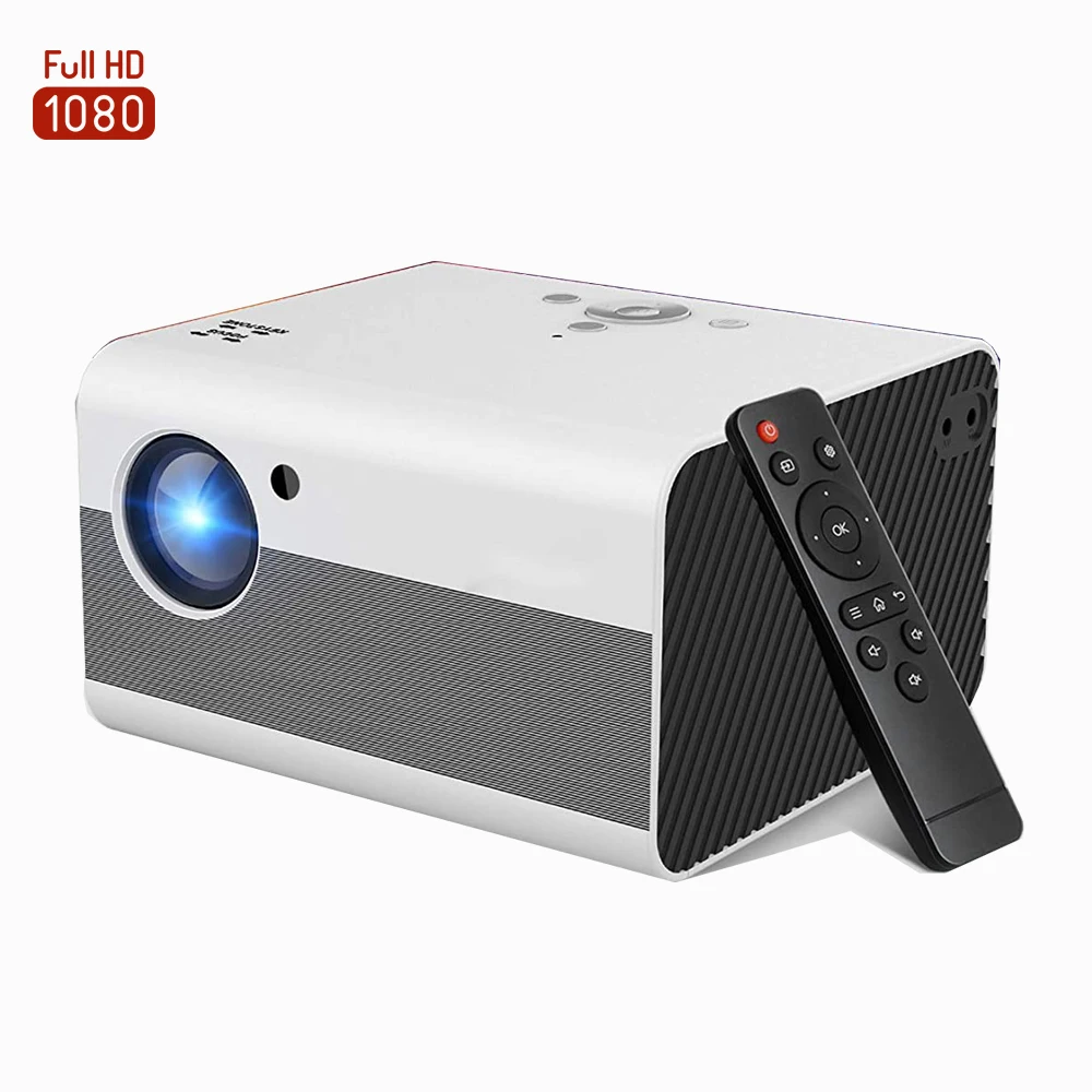 

[Cheap Amazon Hot Mini 1080p ] Hot Selling Mini 1080p LED LCD Basic Portable Projector for Home Theater Project Video Movie, White