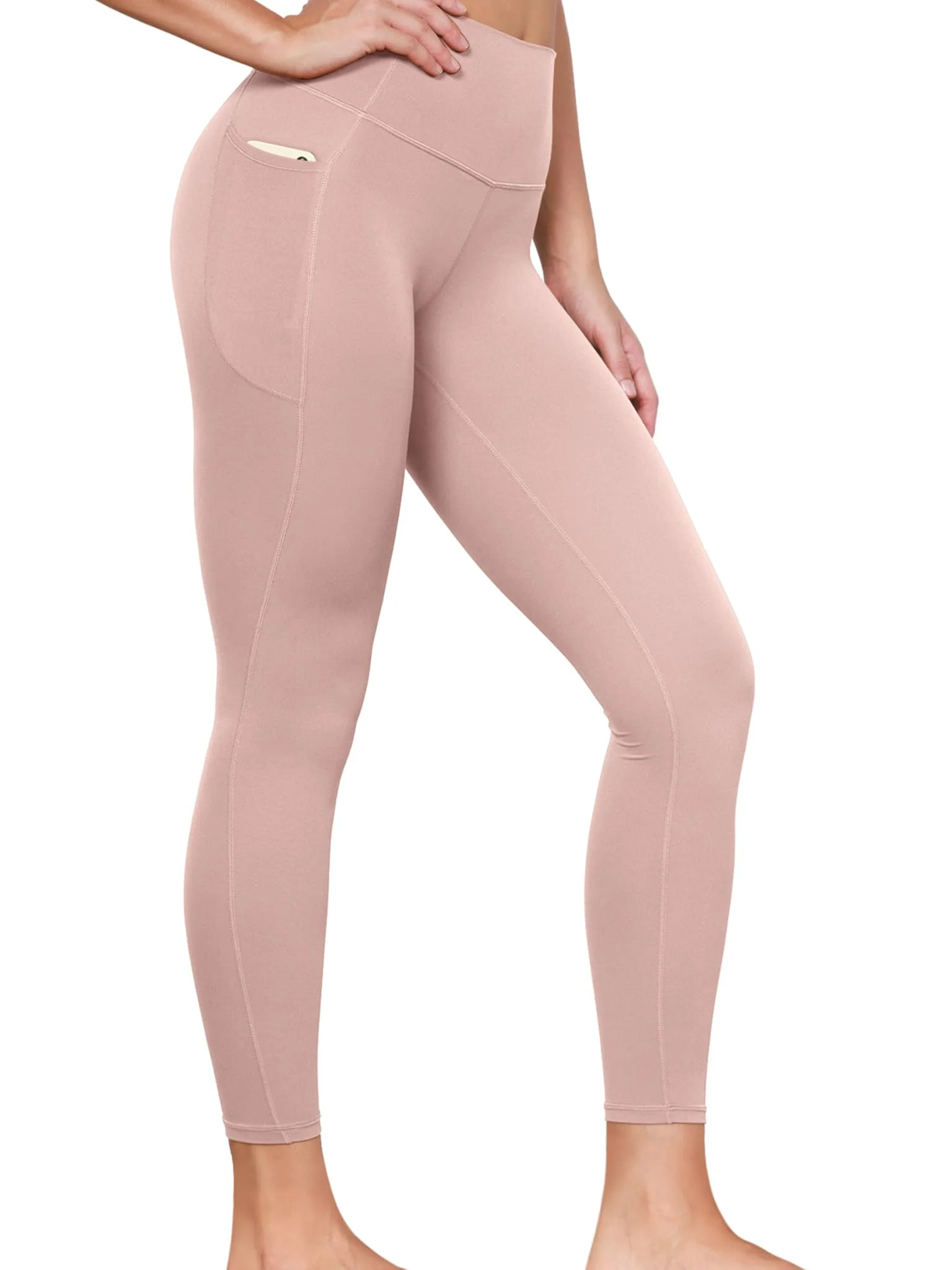 无缝High-Waisted脚踝长度Yoga Pants