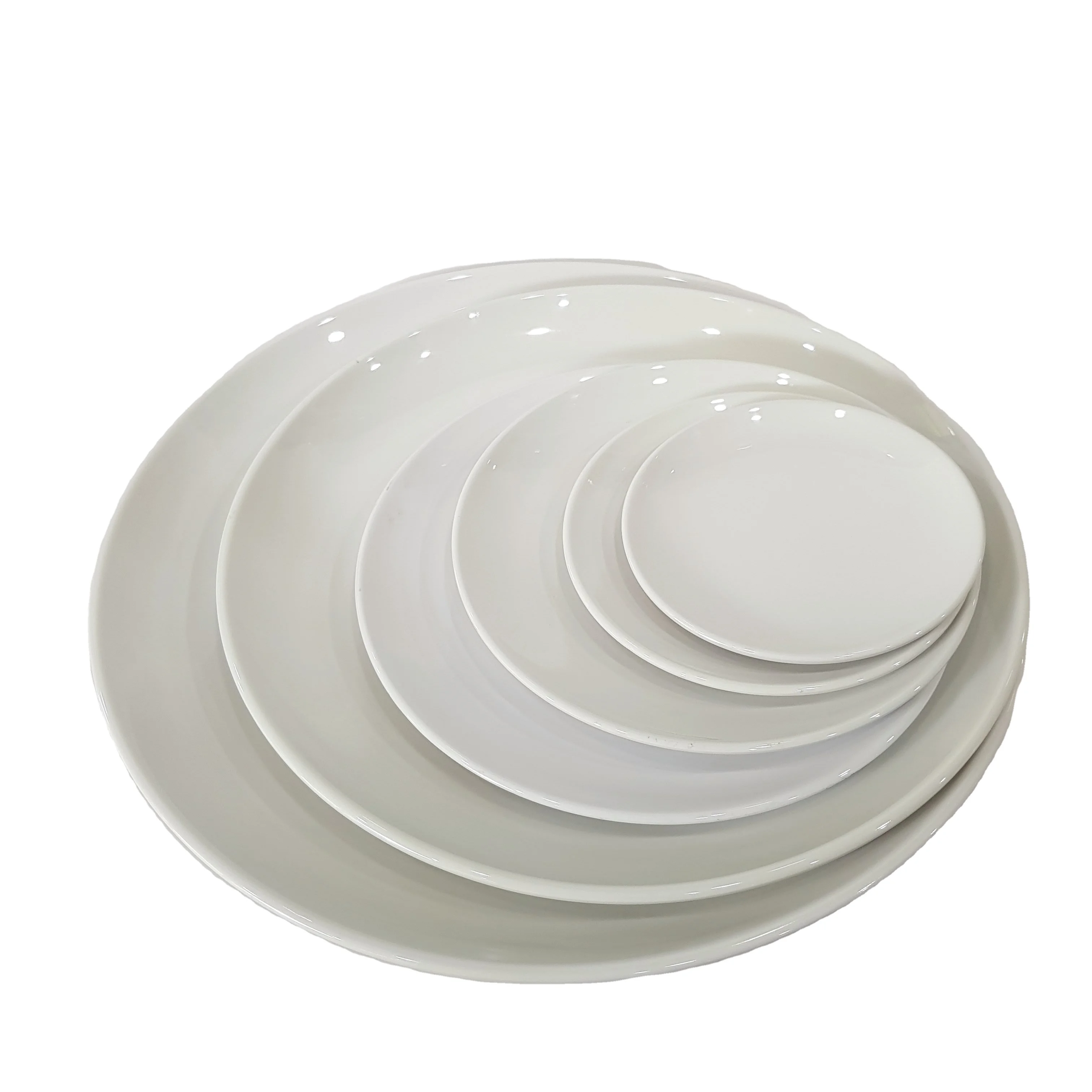 

European Clear melamine Tableware Wedding plates modern design kitchen Plates perfect for restaurant, Multicolor