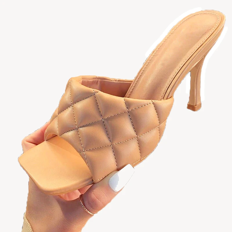 

Summer Sandals Candy Color High Heels Point Toes Womens Party Fashion Slippers Nightclub Pumps Shoes For Ladies, White ,red ,black ,coffee ,blue