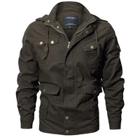 

Amazon new men's hooded large size military heated hunting men's jacket