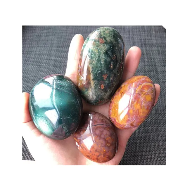 

Wholesale crystals crafts Spiritual Healing stones ocean jasper palm for sale