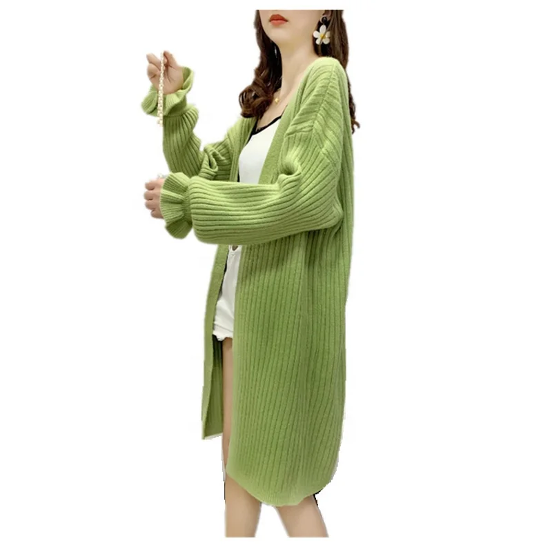 

B14323A Lady fashion Autumn knitted loose sweaters, Pink/white/sky blue/green