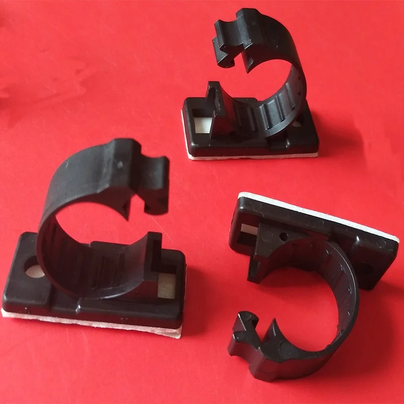 
LY plastic adjustable self adhesive cable clamp 