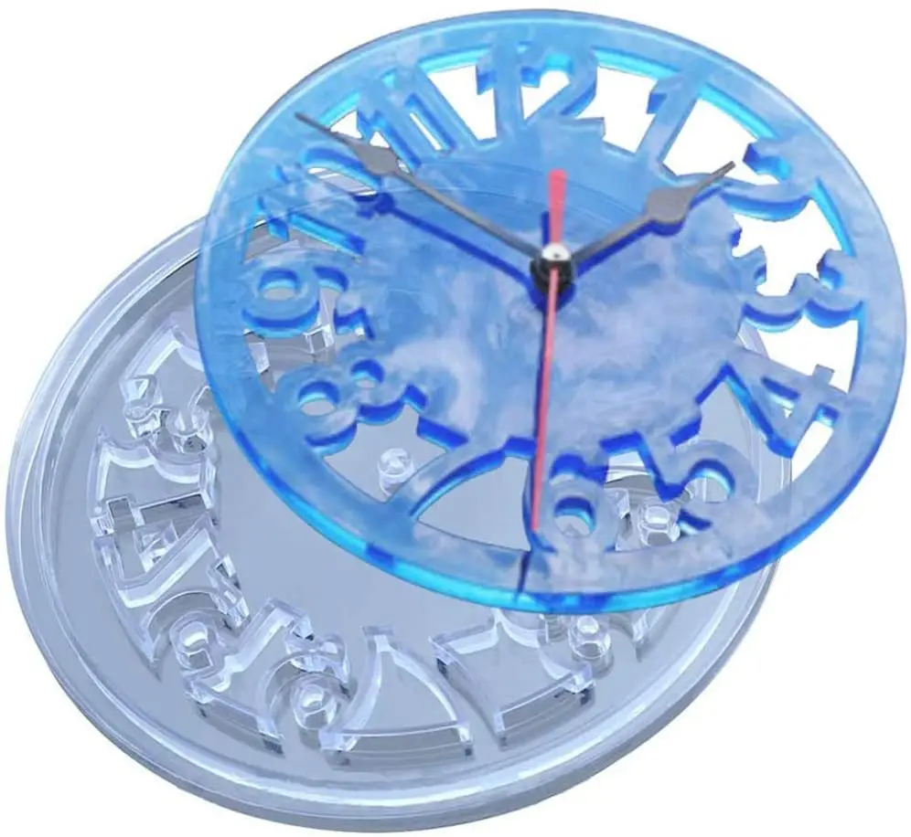 

Watch Shaped DIY Home Decoration Epoxy Silicone Mold Casting Mold Crystal Glue Clock Resin