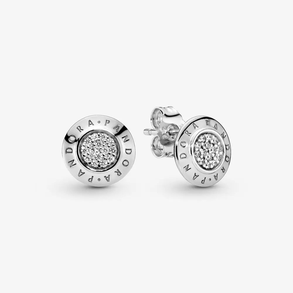 

Sparkling PAN* logo Stud Earrings S925 Signature shining Stud Earrings high quality sterling silver earring women sweater gift