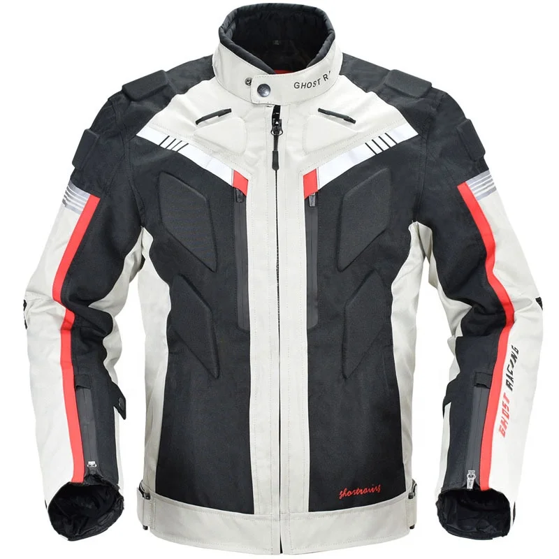 

Mens Winter warm waterproof windproof fall-proof Tension Suit Motorcycle Cycling riding racing Jacket for men