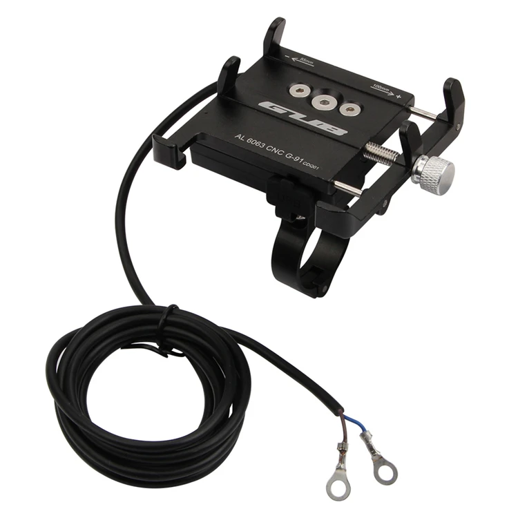 

12V-48V Accessories Hands Free OEM ODM GUB G-91 Motor Bike Mobile Phone Holder With USB Charger Motorcycle Mount