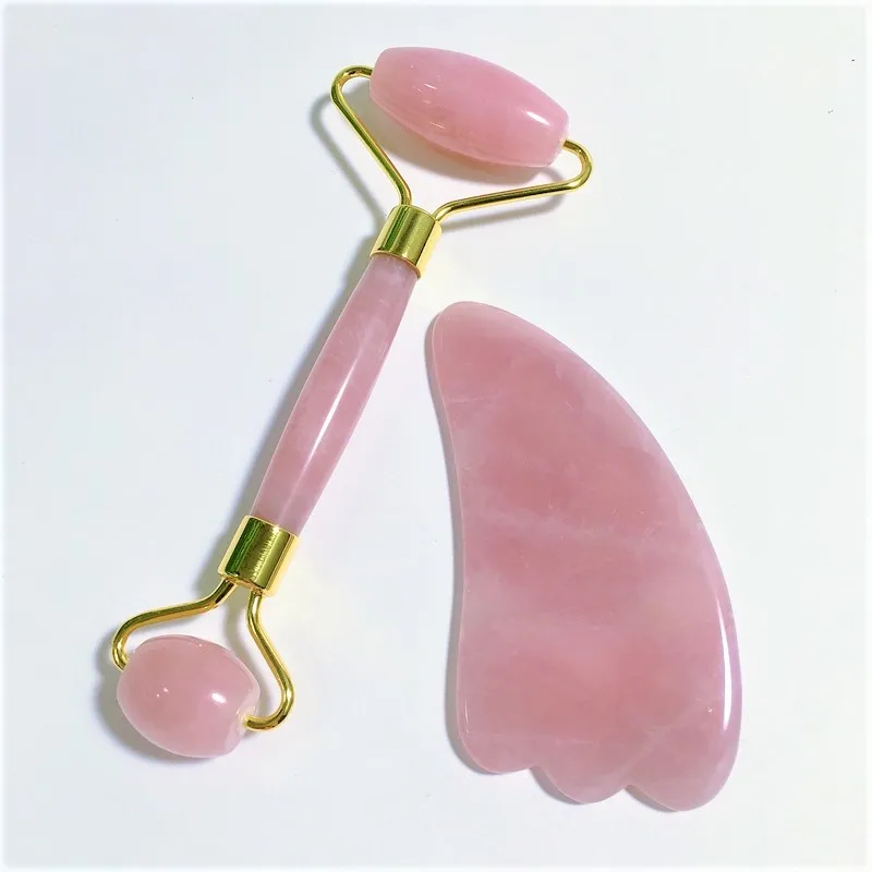 

natural jade stone facial massage roller face rose quartz facial jade roller
