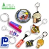 Custom Fashion Promotion Cartoon Animal Ball Shoe Reflective Embossed 3D Silicone Soft PVC Keychain Rubber Key Chain for sale