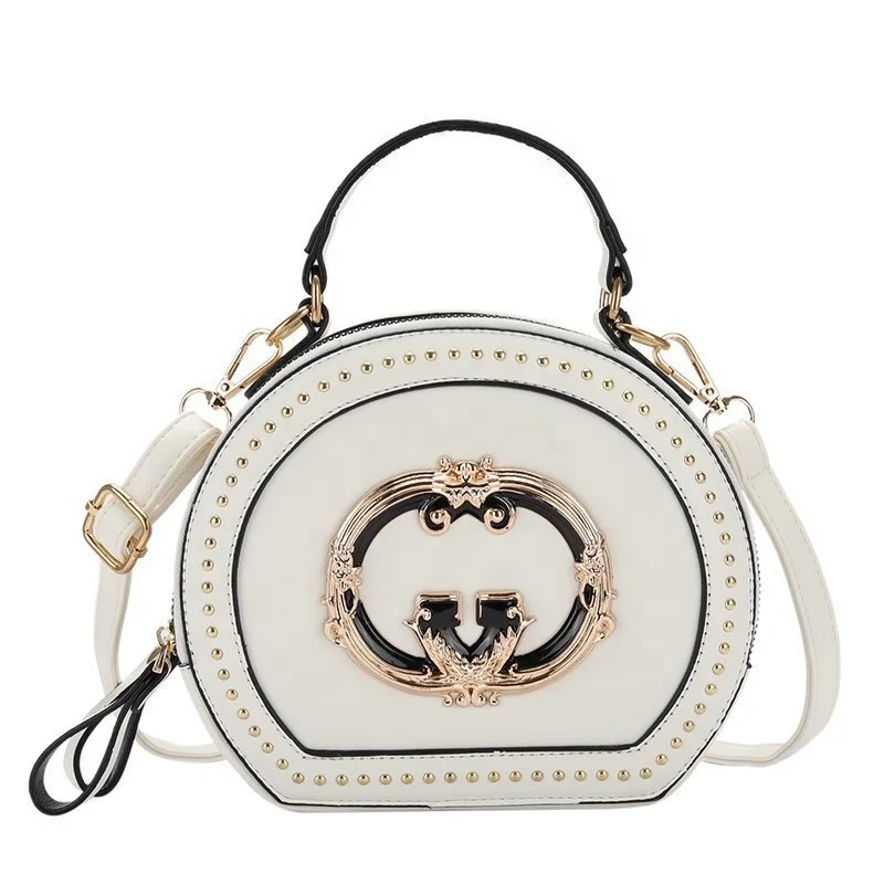

2021 Rivet Purse Bags Designer Fashion Brand Luxury PU Handbag for Women Vintage Crossbody Purses and Handbags Ladies, Candy color