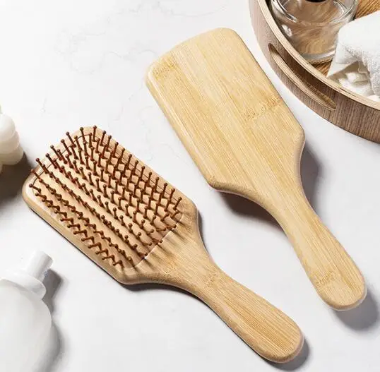 

MIO Wholesale Scalp Massage Wood Hair Comb Eco-friendly Handle Wooden Brush For Women Girls Hot Selling
