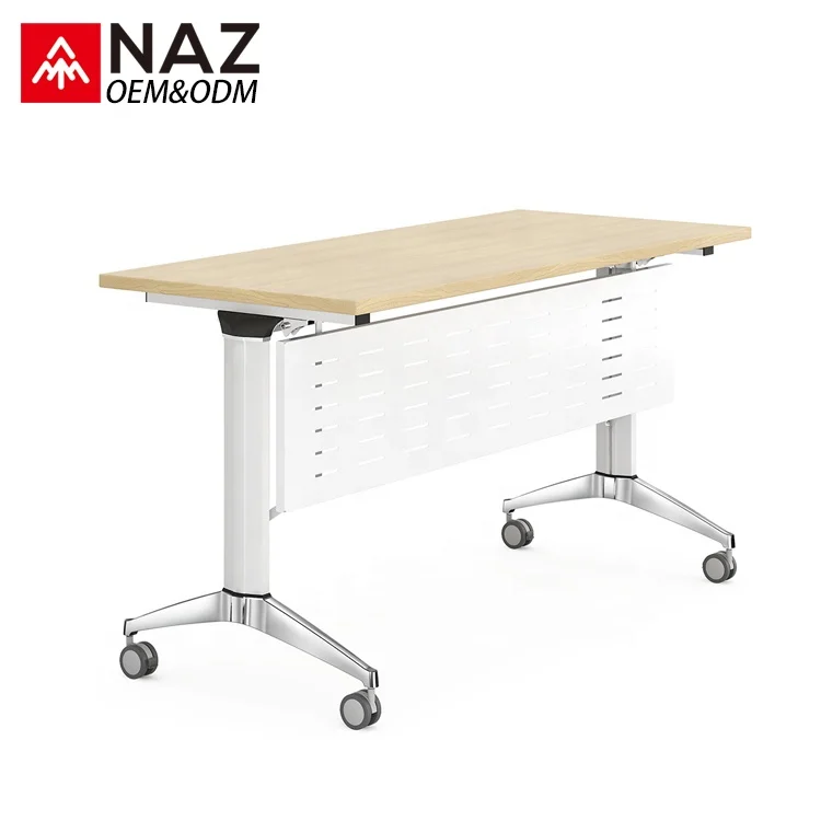 
Foldable And Movable Training Conference Table With Wheels For Training Room 