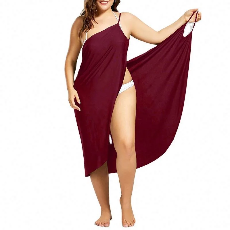 

STC02 Women Cover Up Swimwear Bikini Beach Maxi Wrap Skirt Sarong Pareo Dress Summer