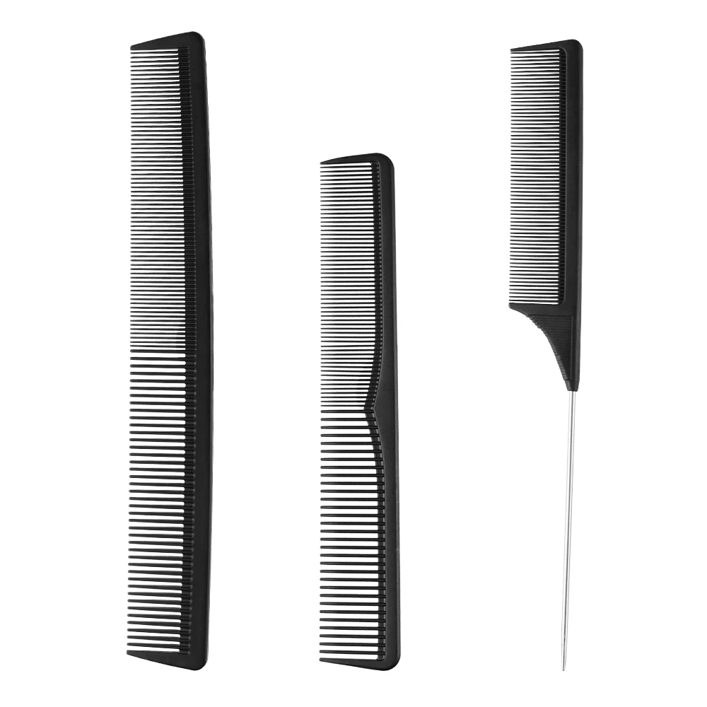 

Salon Hairdressing Comb Carbon Fiber Comb Pintail Hair Comb, Customized color