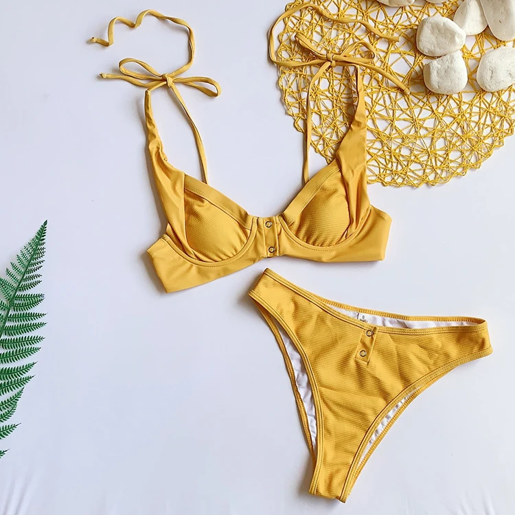 Aliexpress.com : Buy TRYNNA biquini 2018 sexy sling Bikini Swimsuit blue Sexy Thong Two Piece 