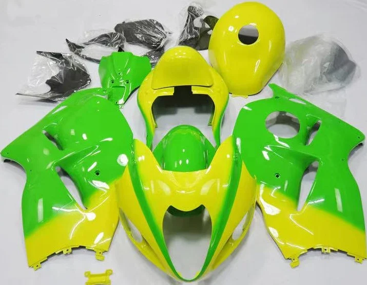 

2022 WHSC Green And Yellow Motorcycle Fairing Kit For SUZUKI GSXR1300 Hayabusa 2007, Pictures shown