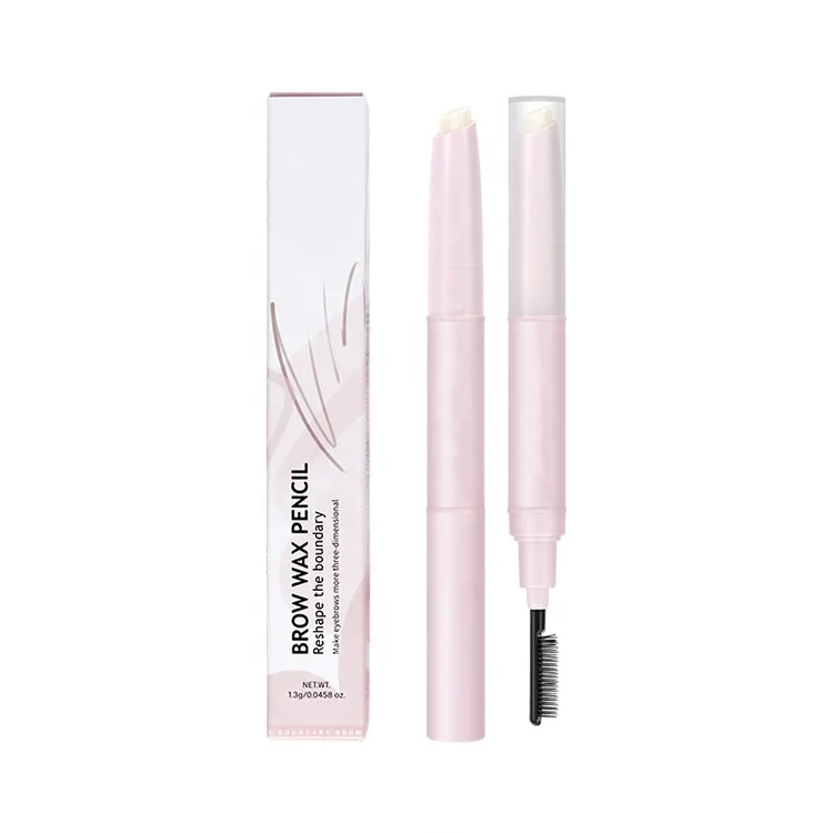 

Browsoap Private Label Soap Brow Brush Natural Double Headed Wax Brow Soap Gel, Transparent