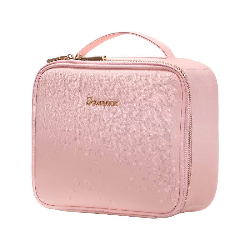 

Rownyeon Hot Sale Amazon Pink Artist Portable Professional Waterproof Make Up Carry Case Bag With Velcro