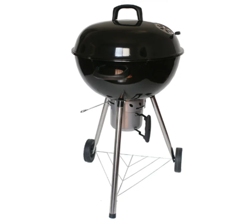 

Hot Selling 22.5''inch Kettle Charcoal Grilll Apple BBQ Grill Weber Charcoal BBQ Grill with Detachable Ash Pan