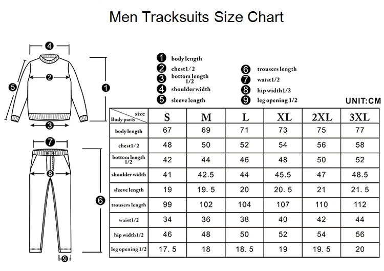 Men's Hooded Tracksuit Tops Gym Pants Plus Size 2 Piece Set Hot Custom ...