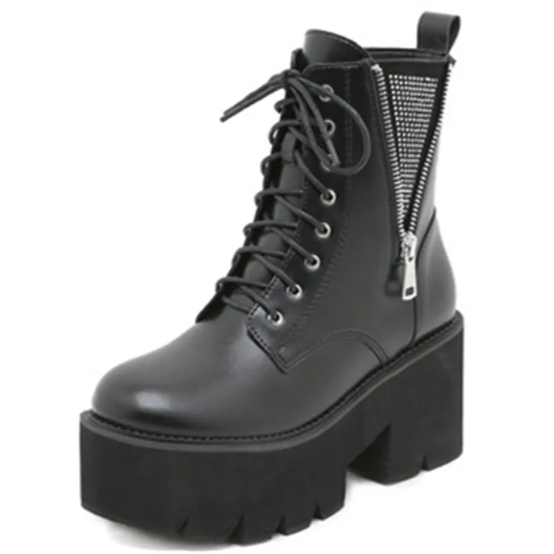 

Dropshipping Custom Logo Women`S Fashion Chunky Platform Boots Luxury Designer Boots For Women Plus Size