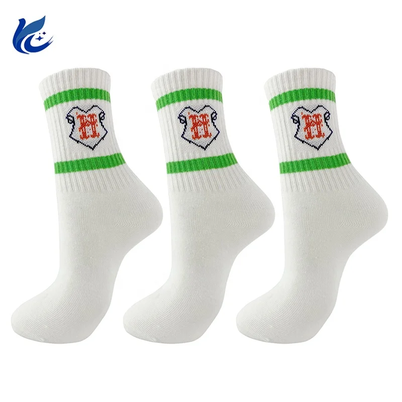 

Custom logo white tennis embroidery custom football basketball athletic socks