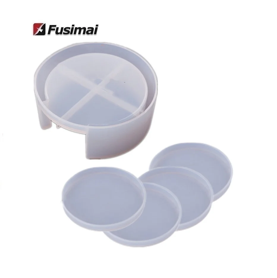 

Fusimai 3d Resin Silicone Circular Coaster Storage Mould Round Epoxy Coaster Mold Set, Random