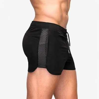 

Men Running Shorts Bodybuilding Muscle Training Sportswear Exercise Gym Shorts