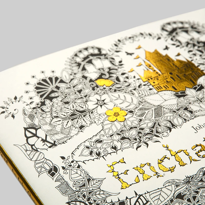 
Custom printing cheap colouring books / Enchanted forest inky quest & colouring book 