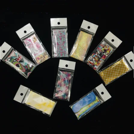 

2021 New 4*20cm 10styles Nail Transfer Foil Brand Designer Art Foil Nail, Picture