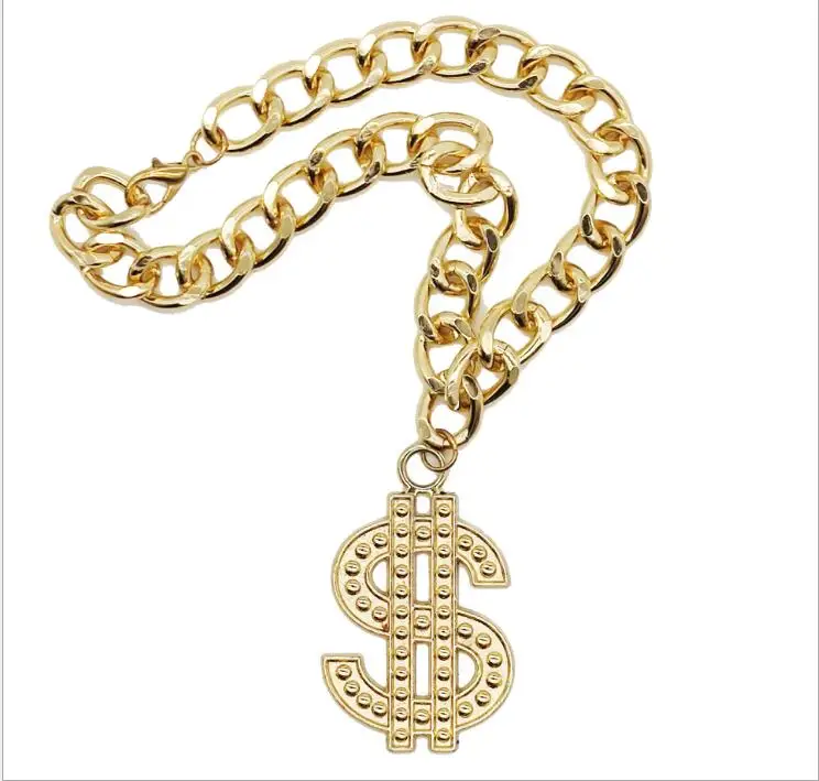 

Fashion design dollar Logo Dog accessories gold listing pet accessories dog chain