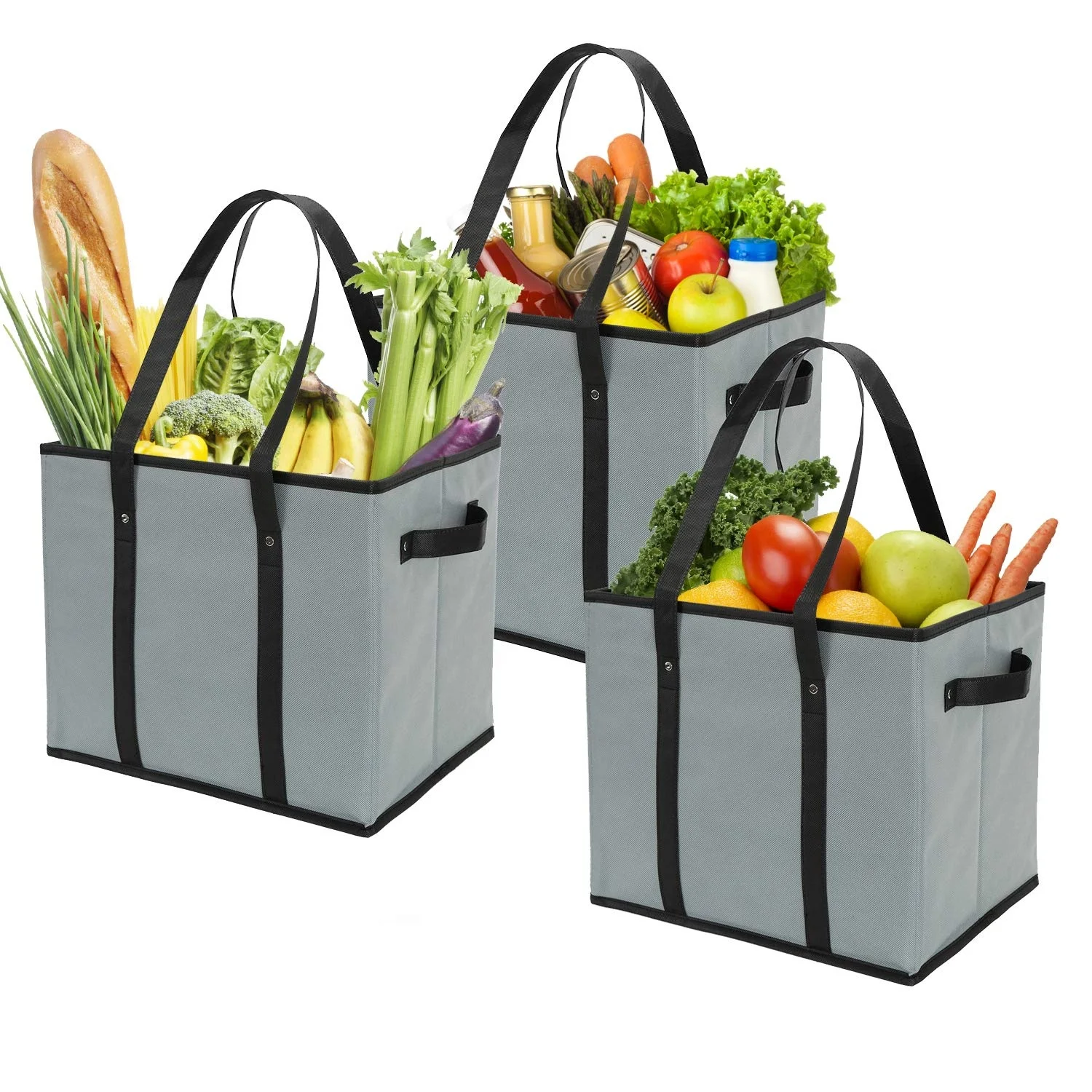 

Folding Reusable Foldable Shopping Tote Bag, Customized color