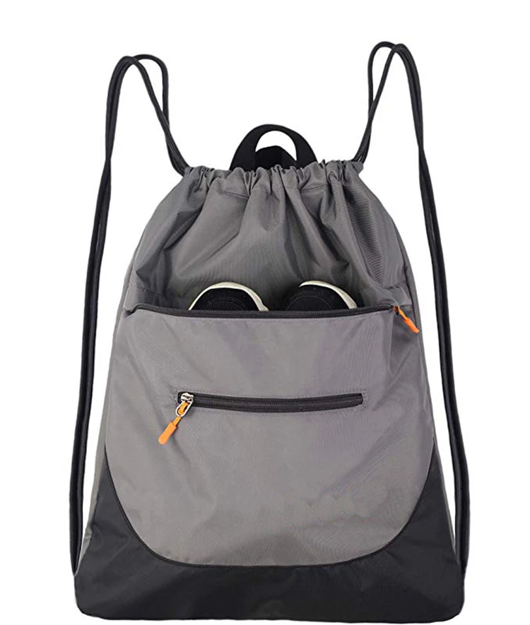 

SB180 Outdoor sport custom printed shoe bag portable polyester custom drawstring bag backpack