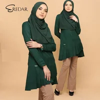 

Hot selling fashion design baru blouse tunic nursing muslimah women kualiti baik tunic