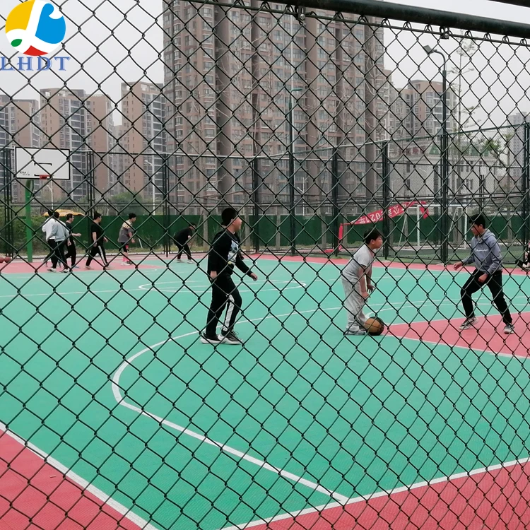 

Waterproof outdoor synthetic portable basketball / tennis court interlocking plastic floor tile sports flooring