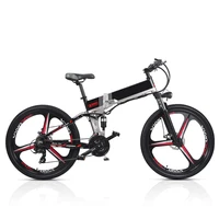 

2020 Cute 3 Spoke Magnesium Alloy Electric Bicycle 48V 350W 500W Electric Mountain Bike Full Suspension