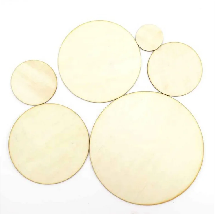 
factory wholesale Unfinished round wood circles 
