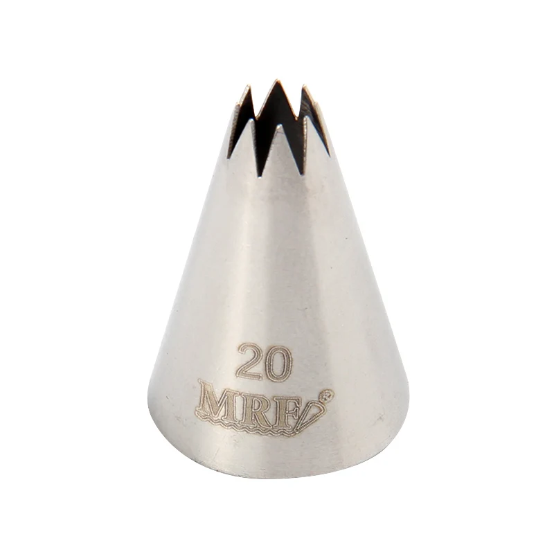

#20 8-tooth flower Icing Piping Nozzles Cream Baking Pastry Cake Tip Decorating Tool Stainless Steel Nozzle cupcakes Baking tool