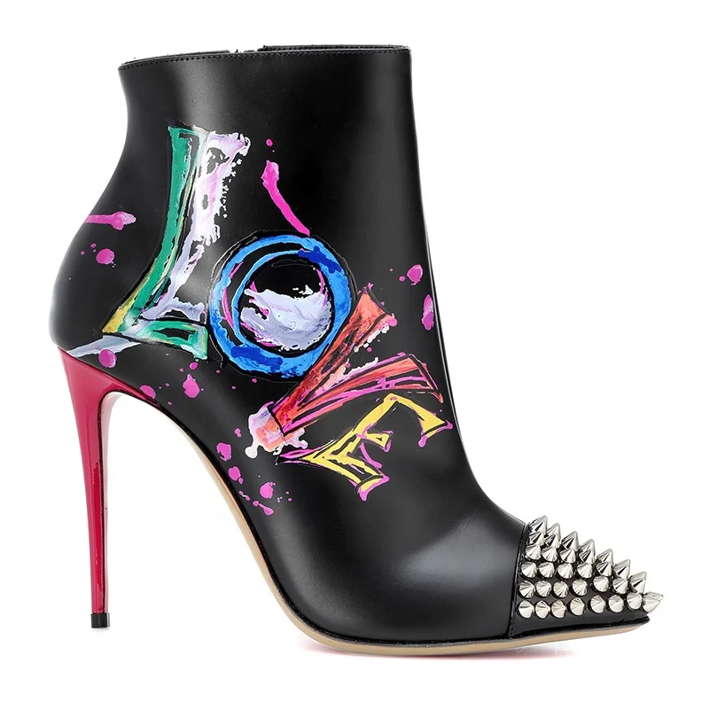

chengdu Factory Supply Sexy Ladies Fashionable Heel Boots, Black