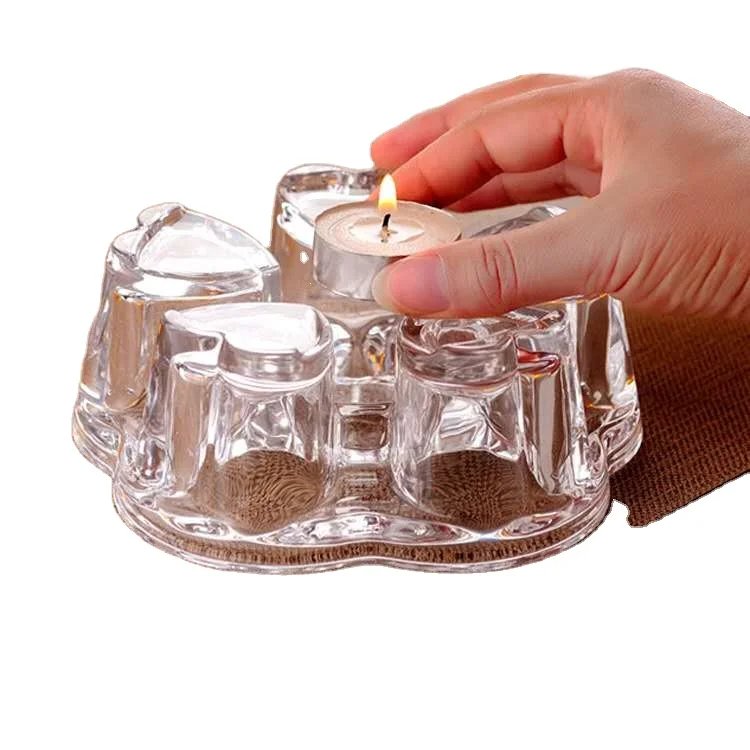 

Heat resistant thickened glass tea set warmer teapot base glass stand