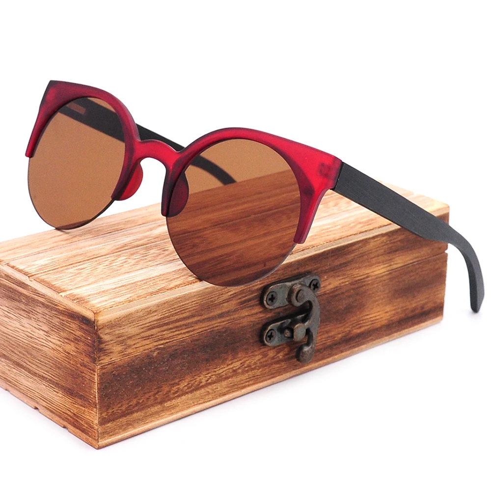 

wholesale sunglasses china women men's fashion PC bamboo wooden stock sunglasses