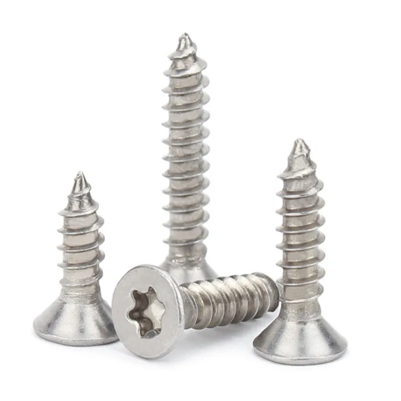 Custom Stainless Steel Flat Head Self Tapping Wherlpool Torx Thread Forming Screw Black 2 6 1 1/2 for Sheet Metal