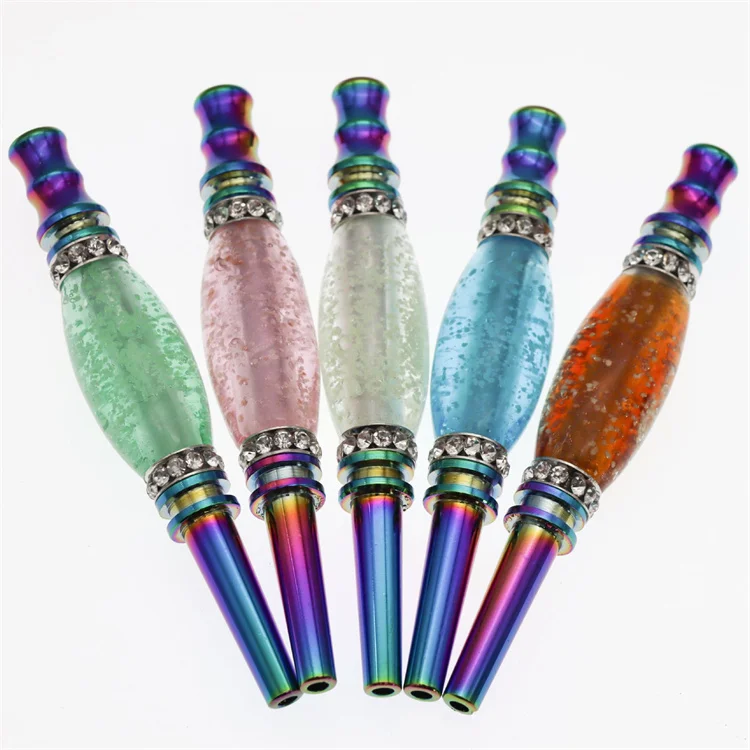 

Adapts Any Arabian Water Pipe Holder Luminous Color Cone-shaped Custom Metal Cigarette Holder, Picture