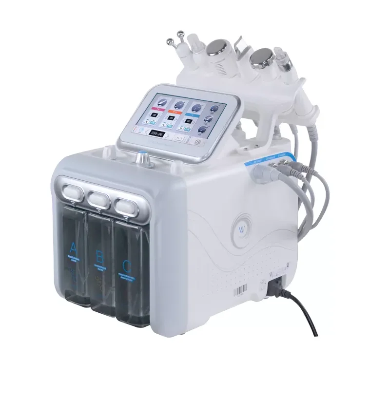 

6 in 1 multifunction H2O2 hydrogen facial small bubble skin care h2o2 oxygen beauty machine