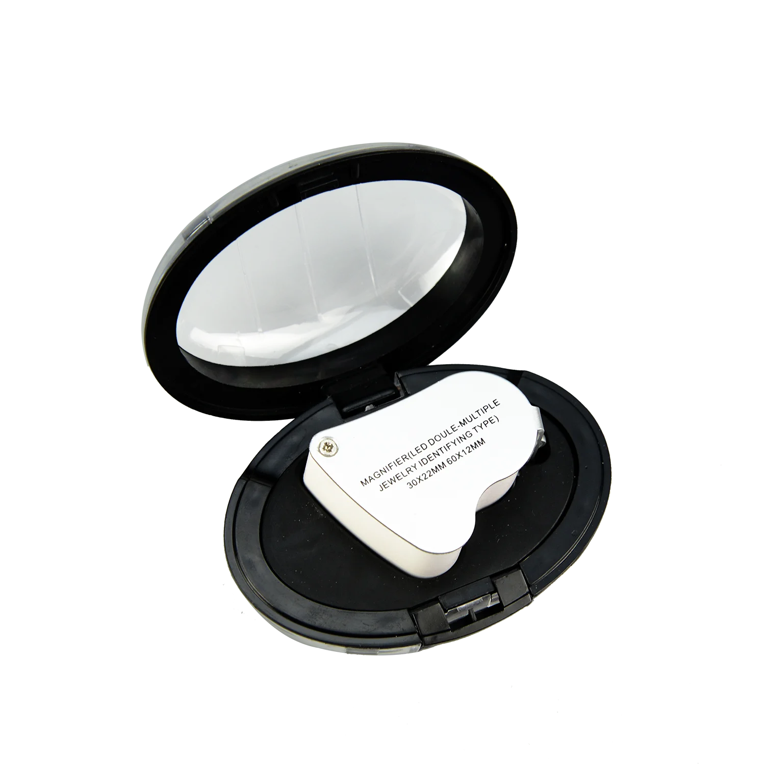 No.9889 Double Lens Led Illuminated Jewelers Loupe Pocket Magnifying