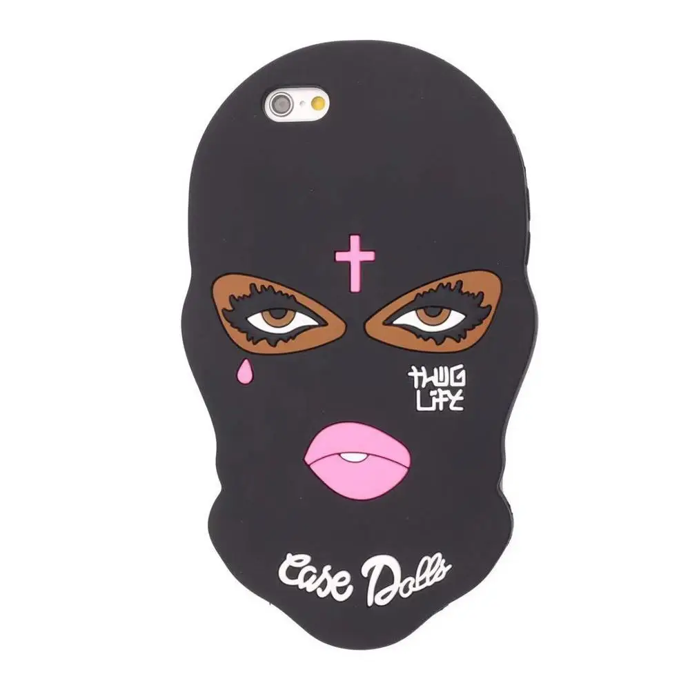 

Thug life Sexy lips arab woman face with black veil cross soft silicone cell phones case cover For iPhone 12 11pro max xr 8plus