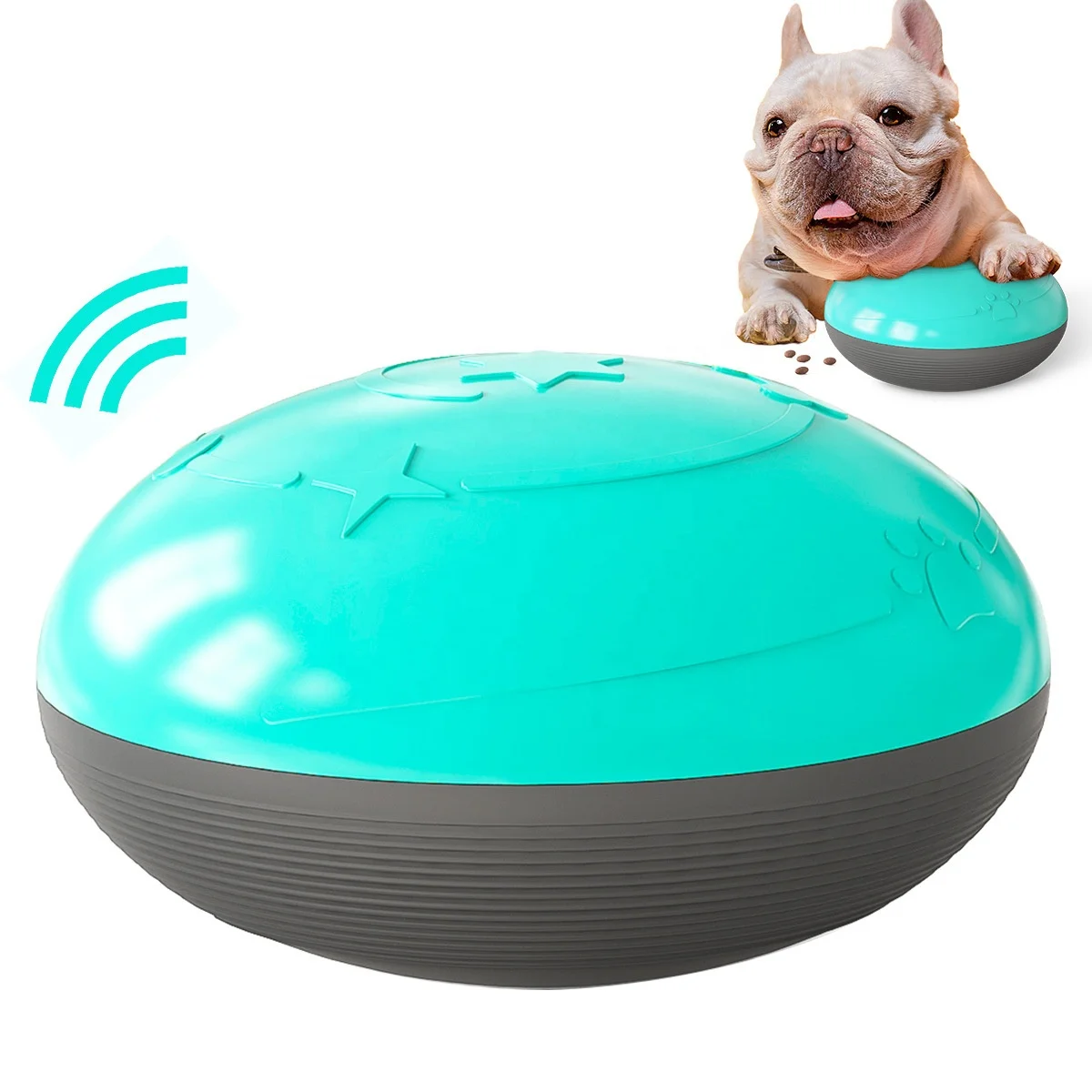 

Multi functional Indoor Sliding Toy For Pets Squeak Dog Leaking Food Teeth And Interesting Round Dog Sliding Toy